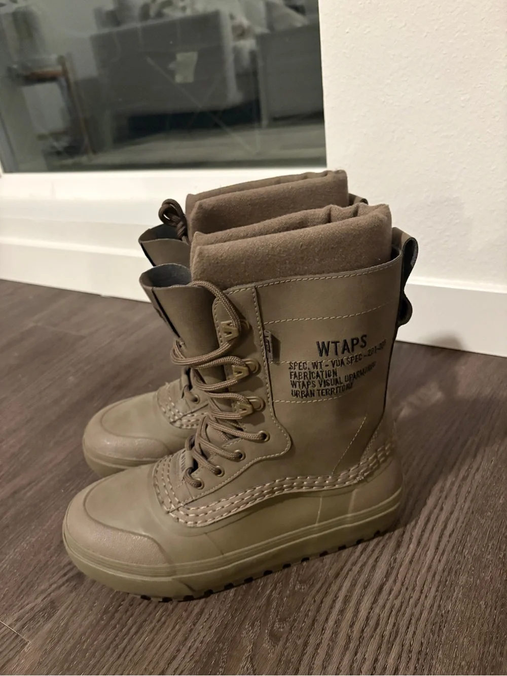Vans X WTaps Olive Green High-Top Snow Boots